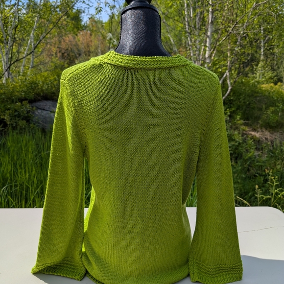 NORTHERN REFLECTIONS GREEN KNIT SWEATER - Picture 5 of 10